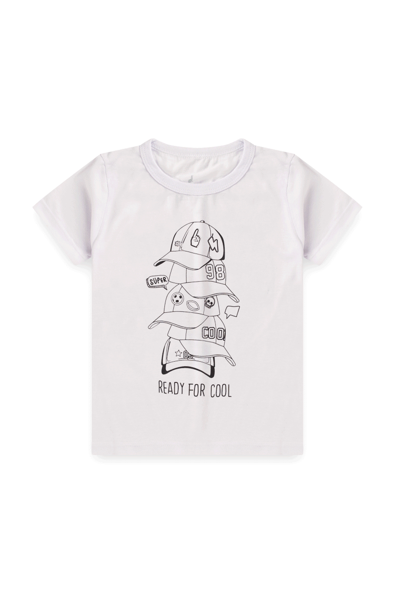 Washable Coloring T-Shirt Bonés Kangulu