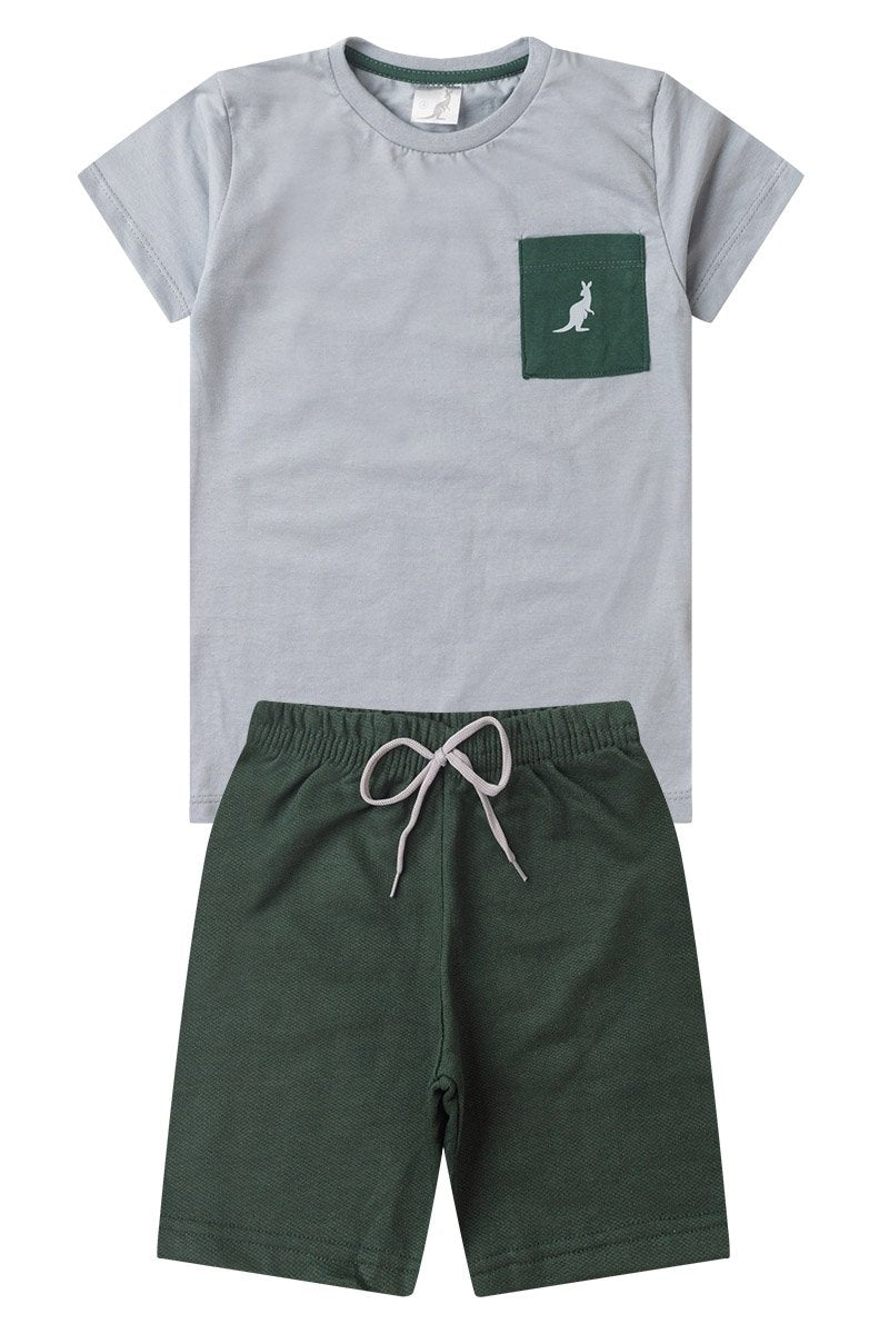 Boys' Summer Set with Pocket Kangulu