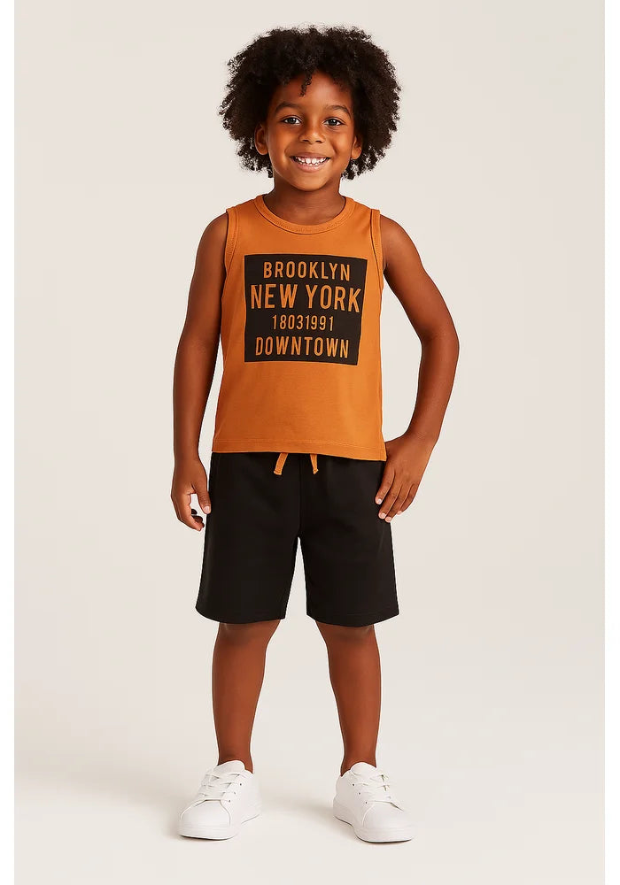 Boys' Summer Tank Top Set - Kangulu Brooklyn