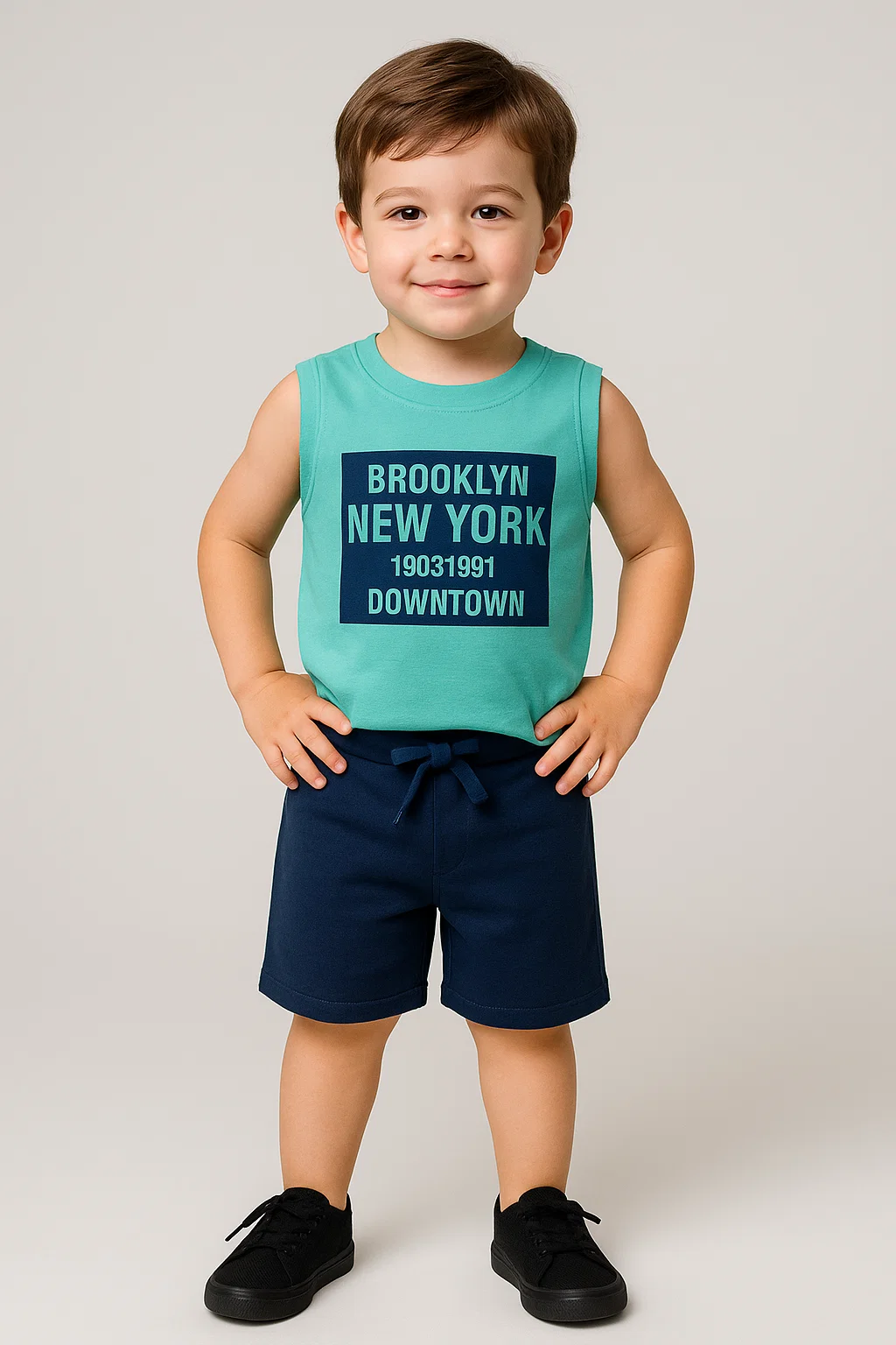 Boys' Summer Tank Top Set - Kangulu Brooklyn