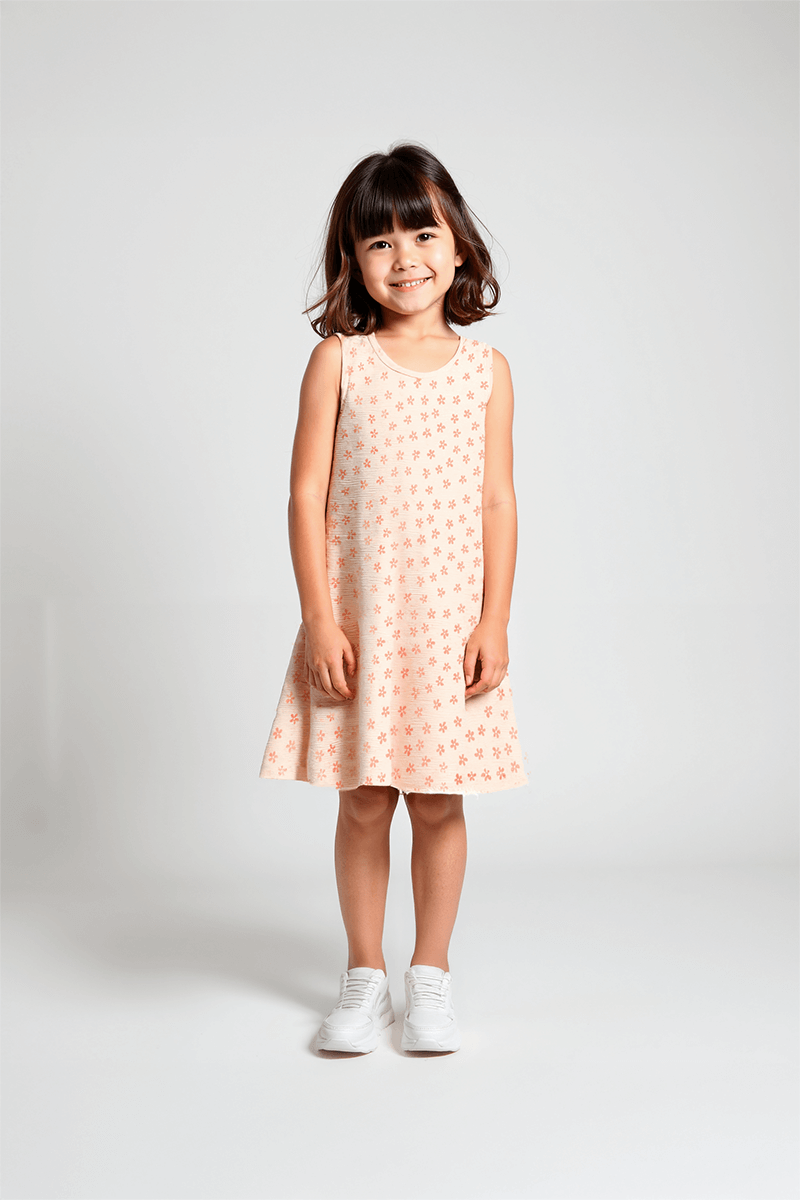 Girls' Dress with Flowers - Iaia