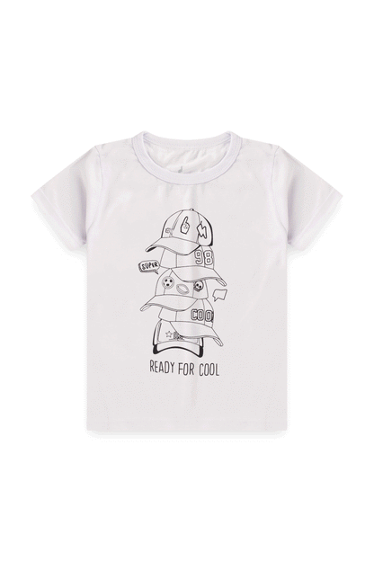 Washable Coloring T-Shirt Bonés Kangulu