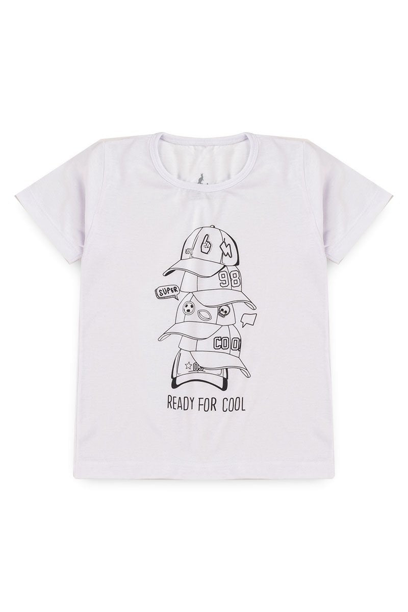 Washable Coloring T-Shirt Bonés Kangulu