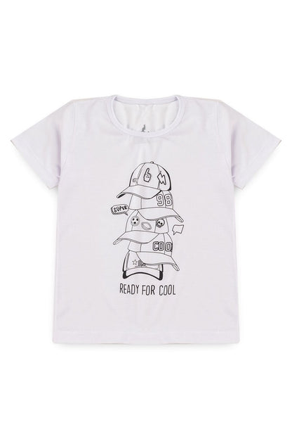 Washable Coloring T-Shirt Bonés Kangulu