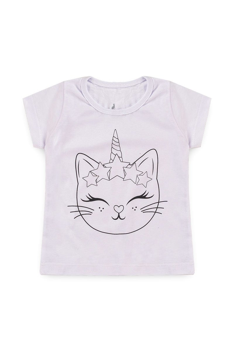 Washable Coloring T-Shirt Kitten Kangulu