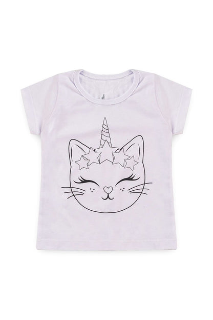 Washable Coloring T-Shirt Kitten Kangulu
