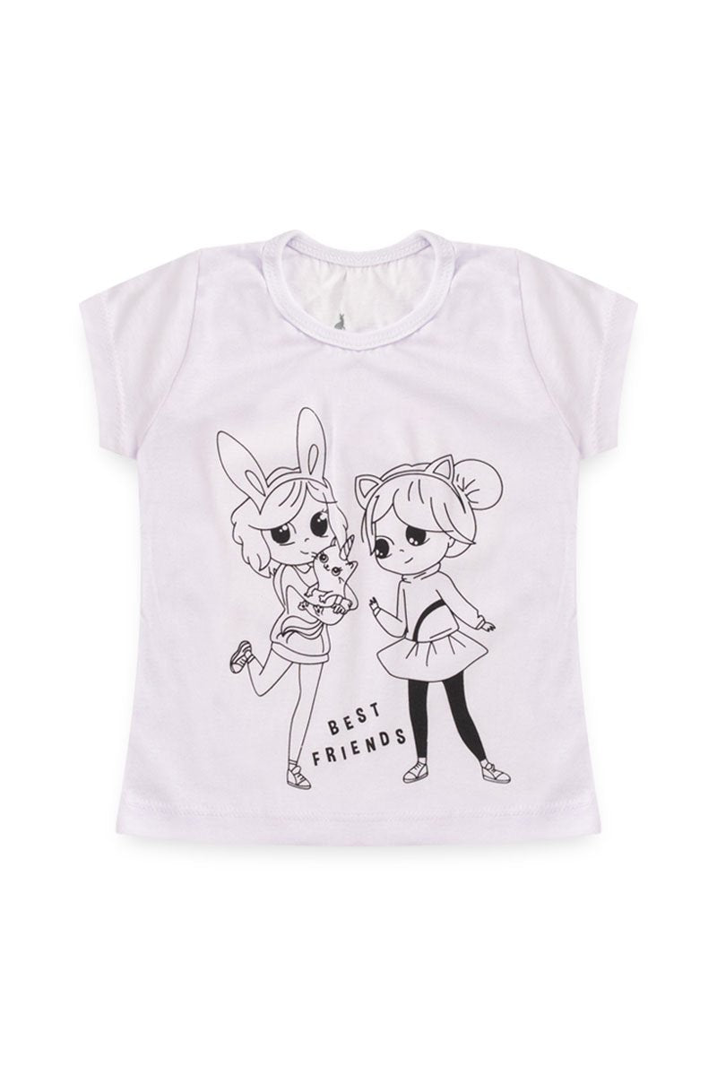 Washable Coloring T-Shirt Best Friends Kangulu