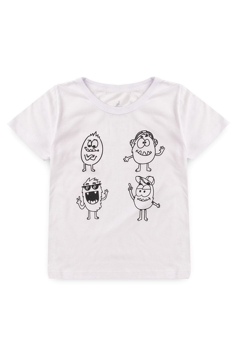 Washable Coloring T-Shirt Monsters Kangulu