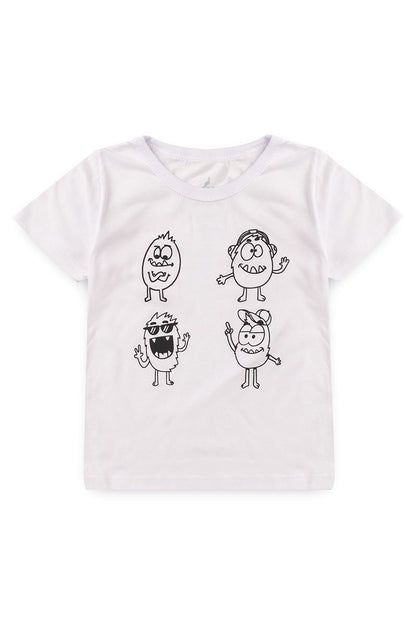 Washable Coloring T-Shirt Monsters Kangulu