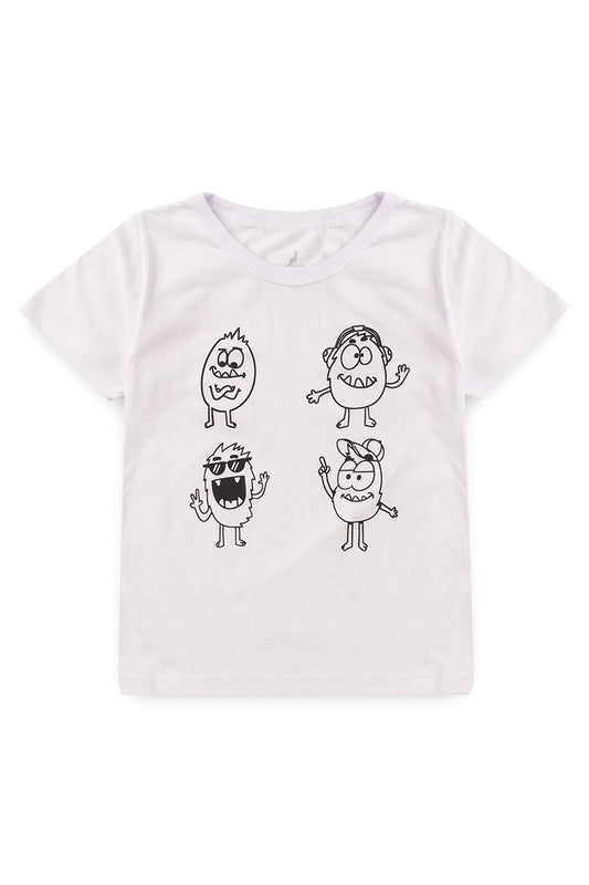 Washable Coloring T-Shirt Monsters Kangulu