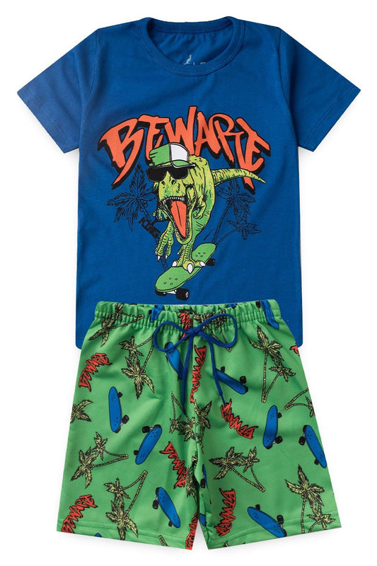 Boys' Dinosaur Set Royal Blue Kangulu