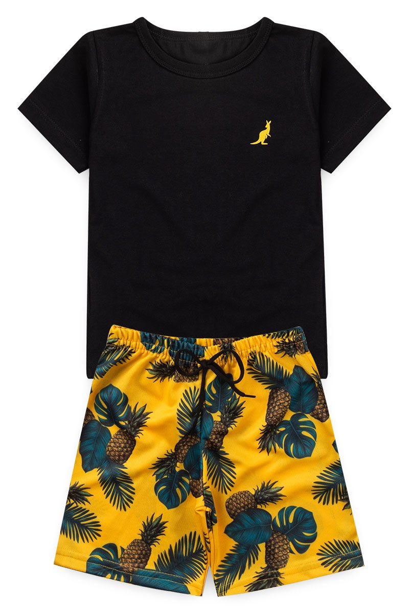 Boys' Summer Basic Set Pineapple Kangulu