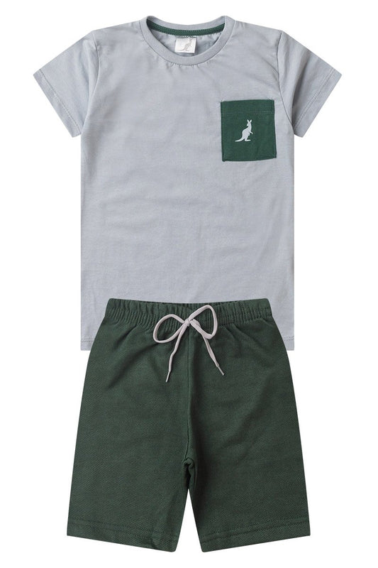 Boys' Summer Set with Pocket Kangulu