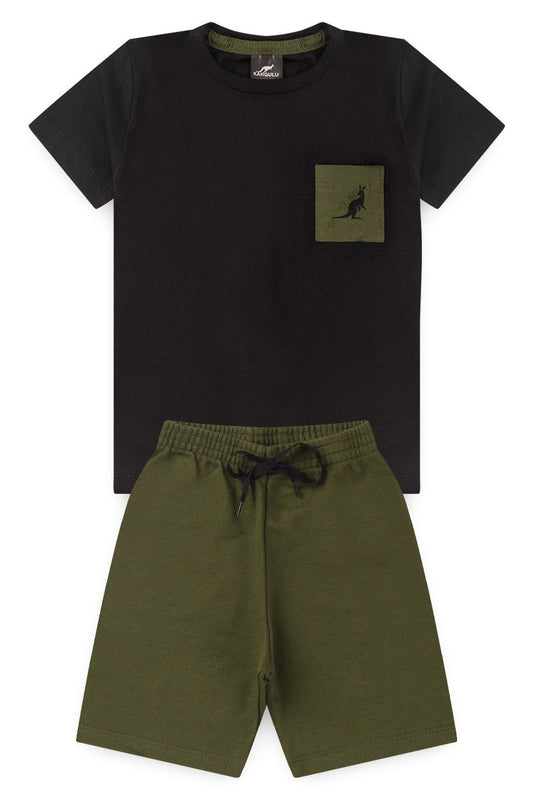 Boys' Summer Set with Pocket Kangulu