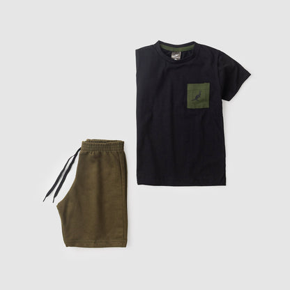 Boys' Summer Set with Pocket Kangulu