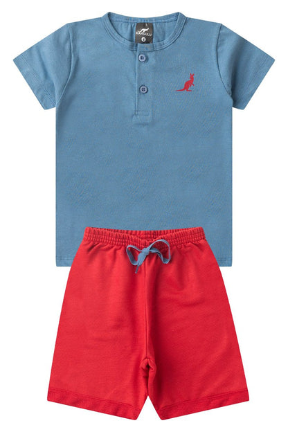 Kangulu Summer Boys' Basic Button Set