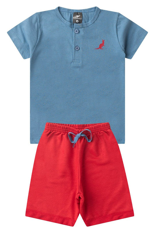 Kangulu Summer Boys' Basic Button Set