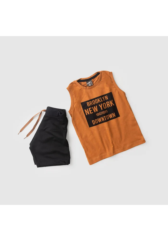 Boys' Summer Tank Top Set - Kangulu Brooklyn