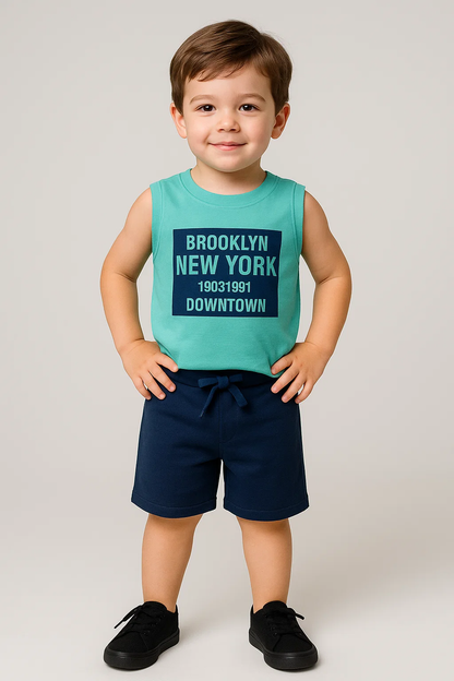 Boys' Summer Tank Top Set - Kangulu Brooklyn
