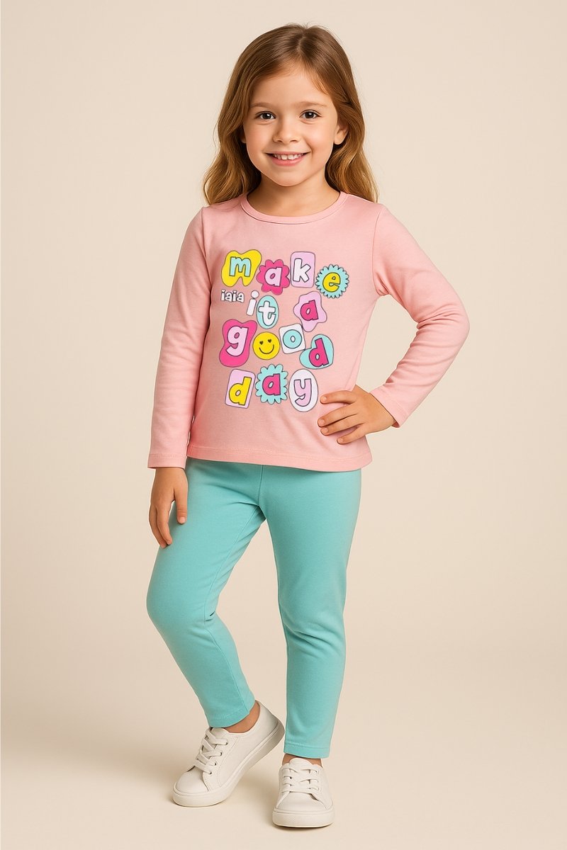 Girls' Midseason Pajama Set Good Day Happy Iaia