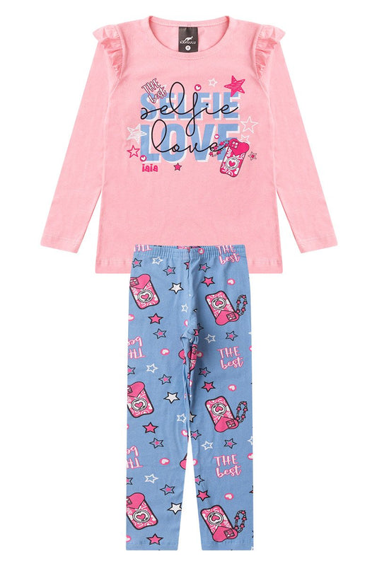Girls' Mid-Season Pajama Set - Selfie Love Iaia