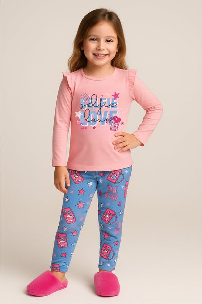 Girls' Mid-Season Pajama Set - Selfie Love Iaia