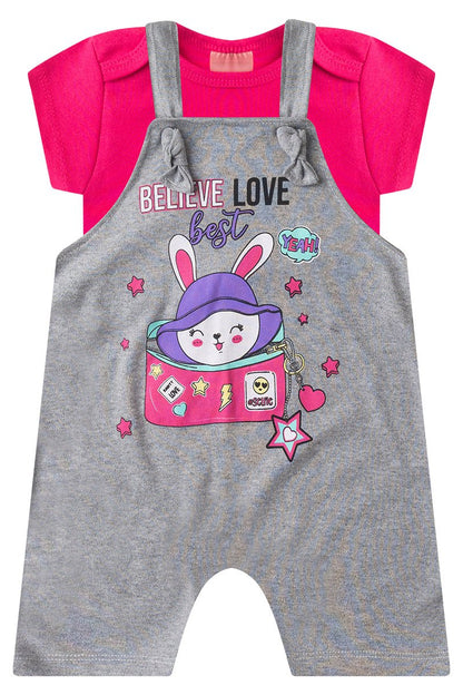 Girls' Baby Romper + Bodysuit - Believe Love