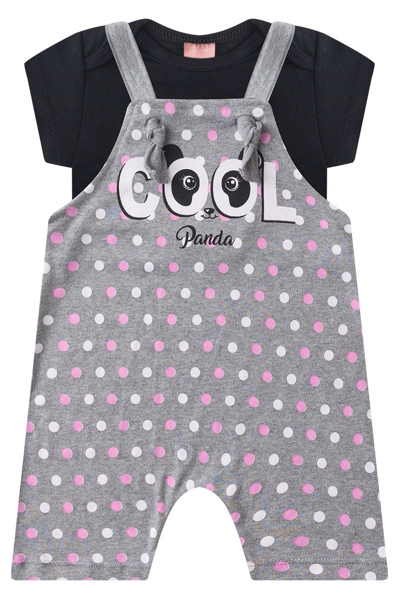 Girls' Baby Romper + Bodysuit - Cool Panda