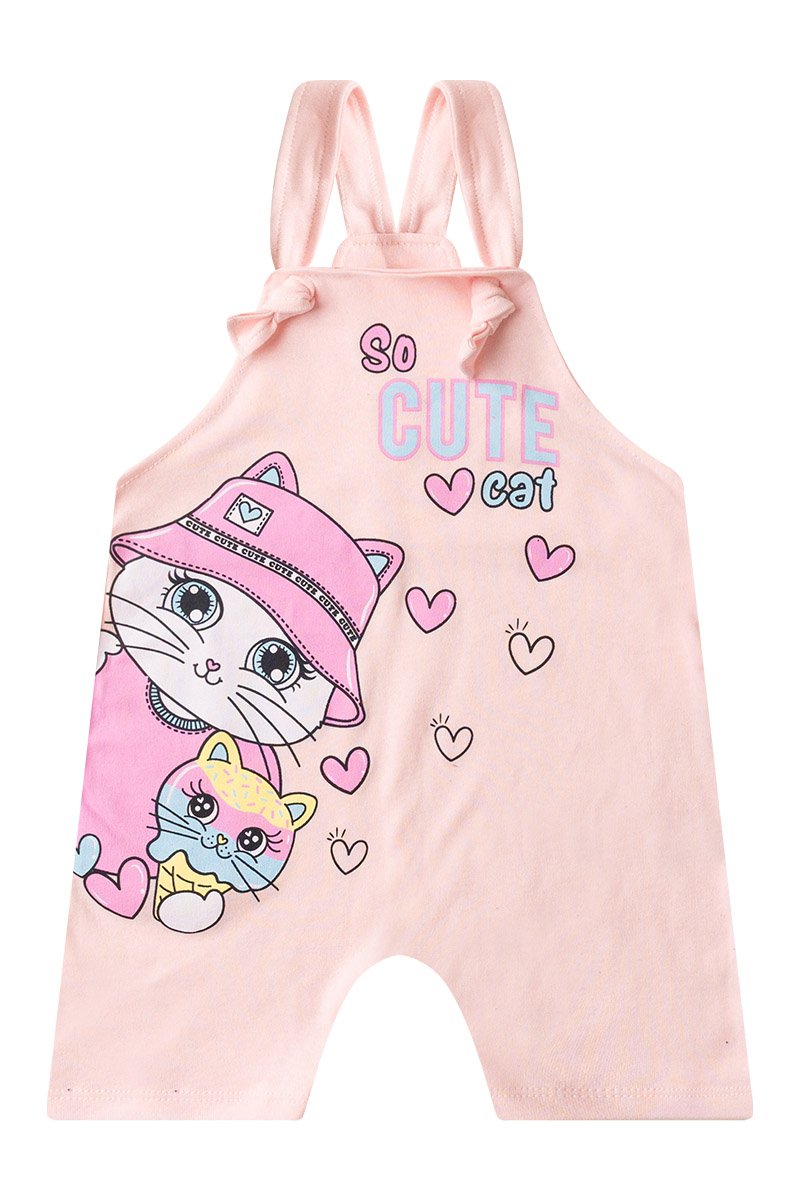 Girls' Baby Romper + Bodysuit - Cute Cat