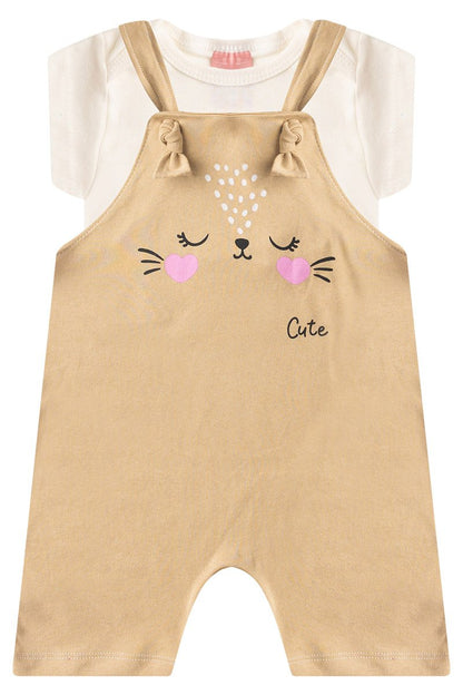 Girls' Baby Romper + Bodysuit - Little Cat