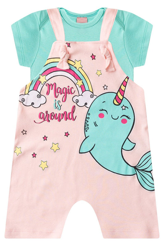 Girls' Baby Romper + Bodysuit - Magic