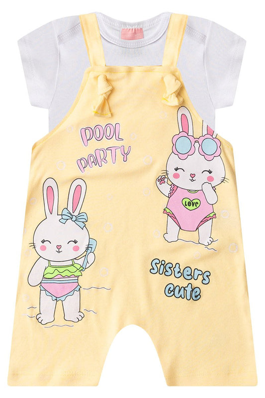 Girls' Baby Romper + Bodysuit - Pool Party