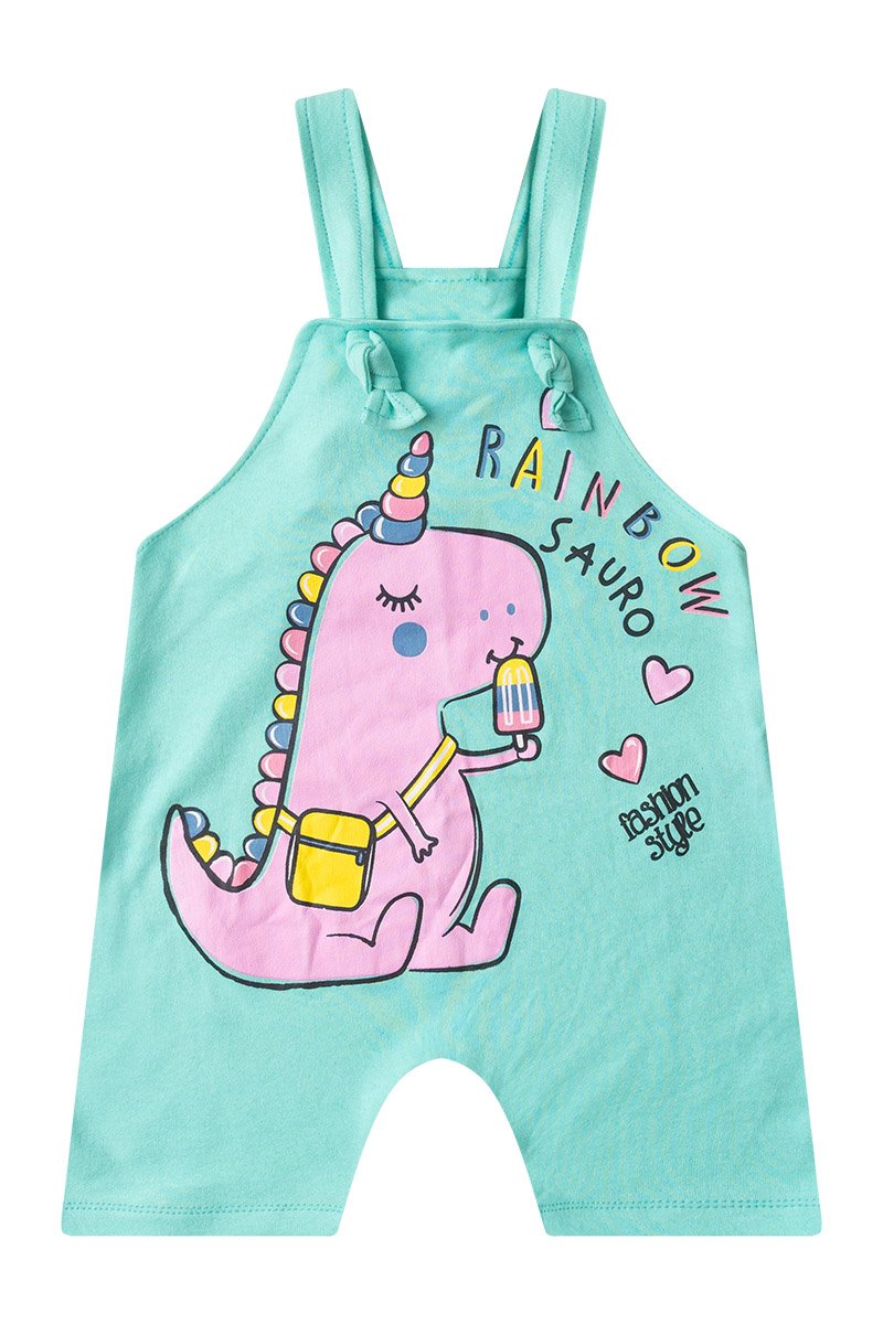 Girls' Baby Romper + Bodysuit - Rainbow Sauro