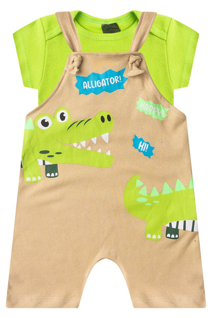 Boys' Baby Romper + Bodysuit - Kangulu Alligator