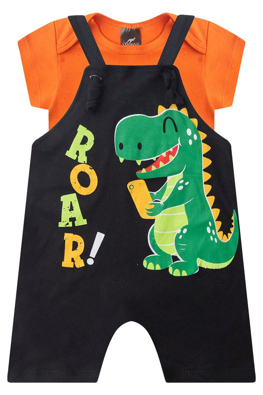 Boys' Baby Romper + Bodysuit - Kangulu Roar Dino