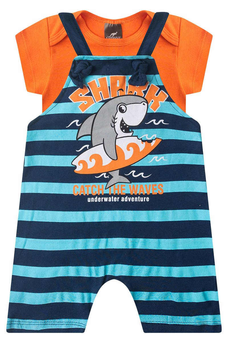Boys' Baby Romper + Bodysuit - Kangulu Shark