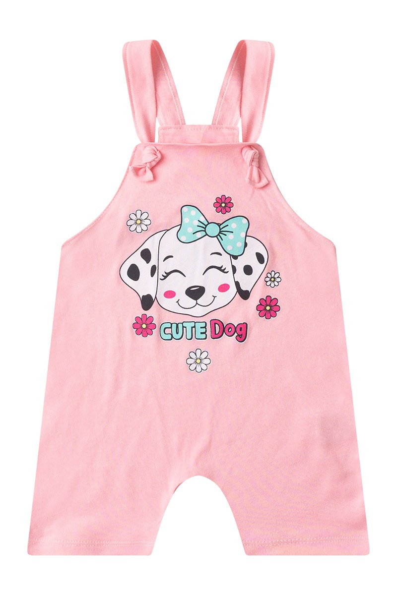 Girls' Baby Romper + Bodysuit - Cute Dog