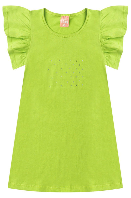 Girls' Dress with Rhinestones - Iaia