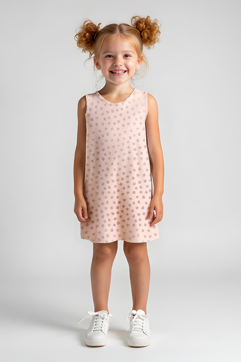 Girls' Dress with Flowers - Iaia