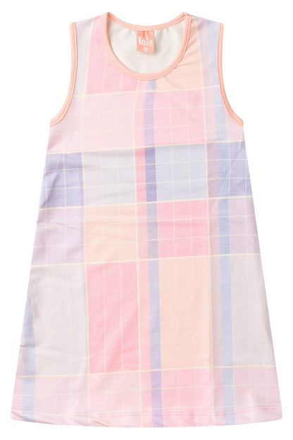 Girls' Sleeveless Plaid Dress