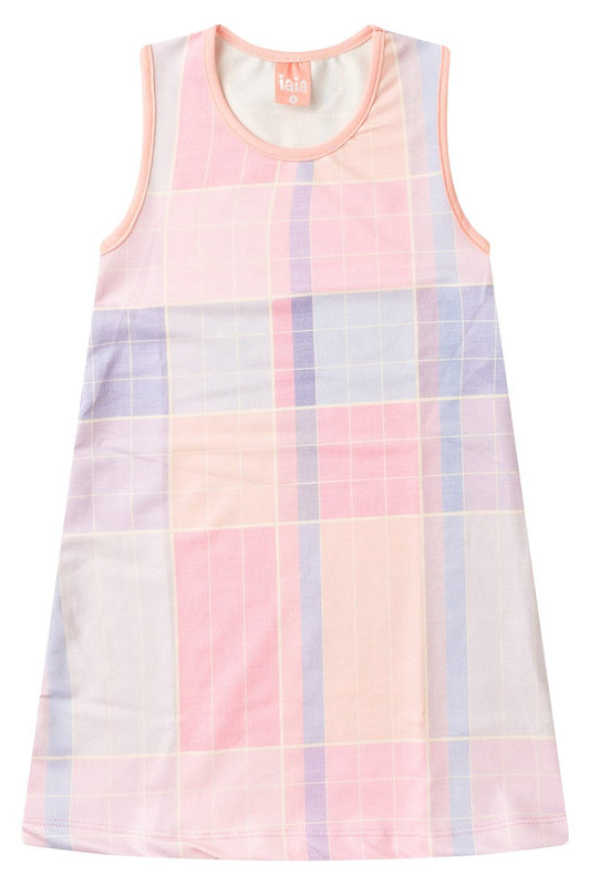 Girls' Sleeveless Plaid Dress